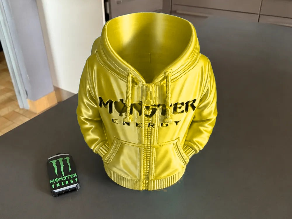 Portalatas Monster Energy 3D - color amarillo